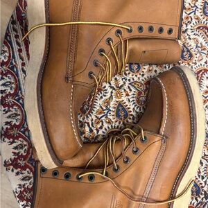 Red Wing Shoes Tan Leather Boots